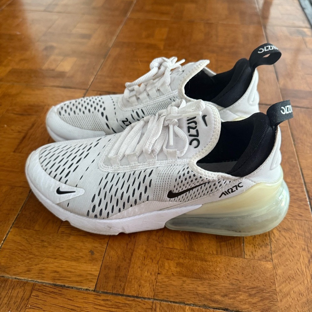 Nike Air Max White and Black Sneakers